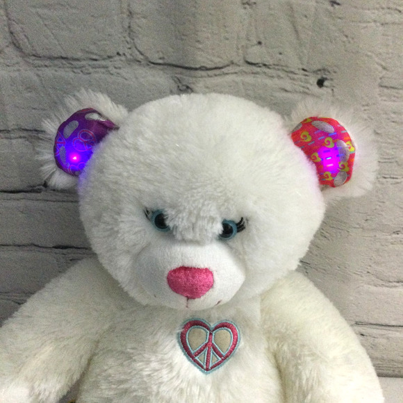 Build A Bear Twinkle Toes White Light Up 2012 16" Plush Stuffed Animal - Picture 6 of 11